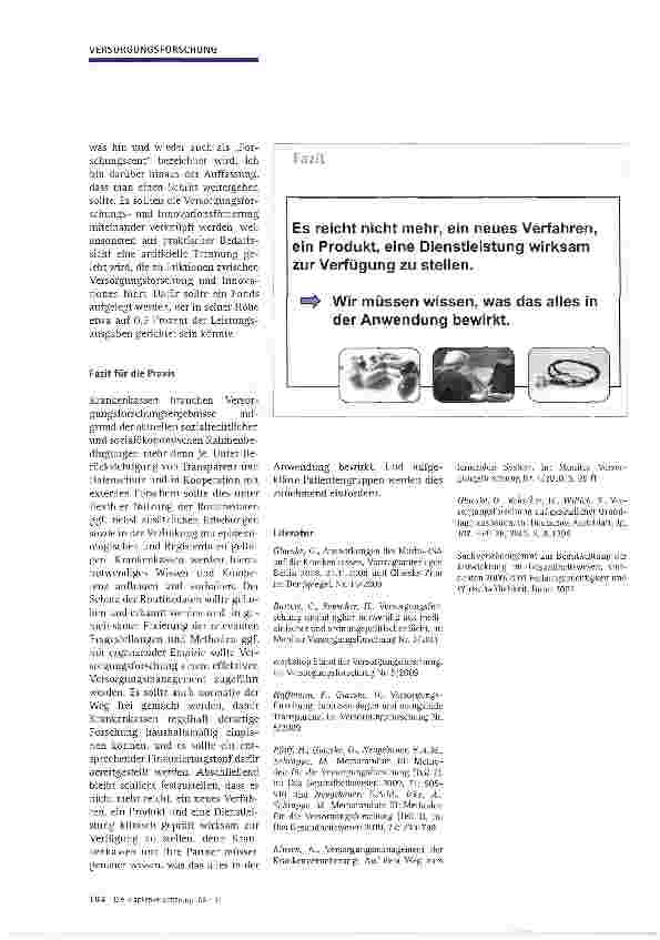 Vorschauseite 4: Kassenpraxis braucht Versorgungsforschung: Schluss mit dem Stochern im Nebel