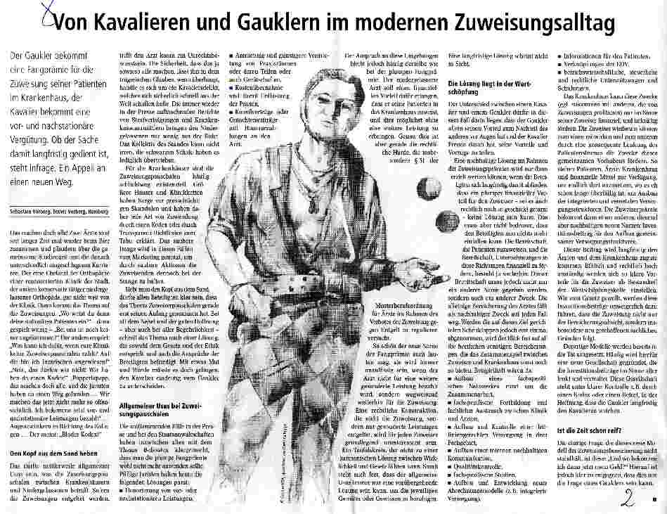 Vorschauseite 1: Von Kavalieren und Gauklern im modernen Zuweisungsalltag