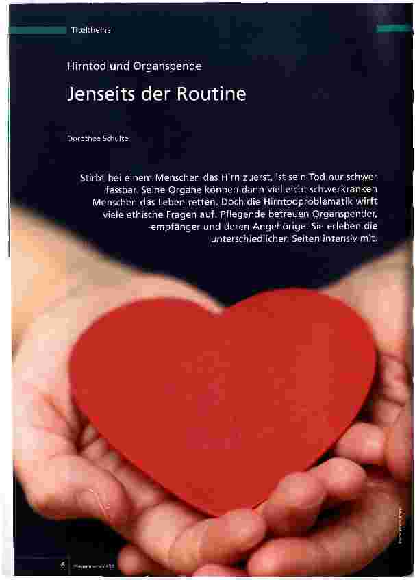 Vorschauseite 1: Jenseits der Routine