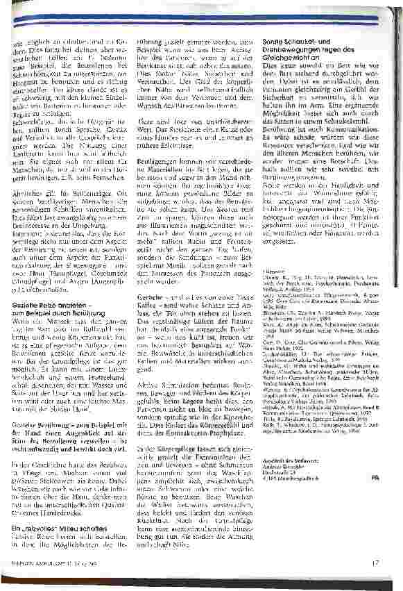 Vorschauseite 4: Reizarmut macht krank