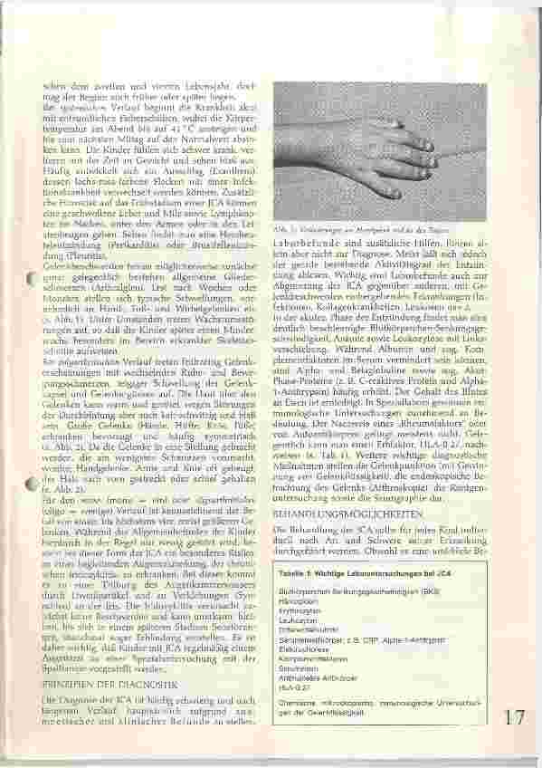 Vorschauseite 2: Die juvenile chronische Arthritis