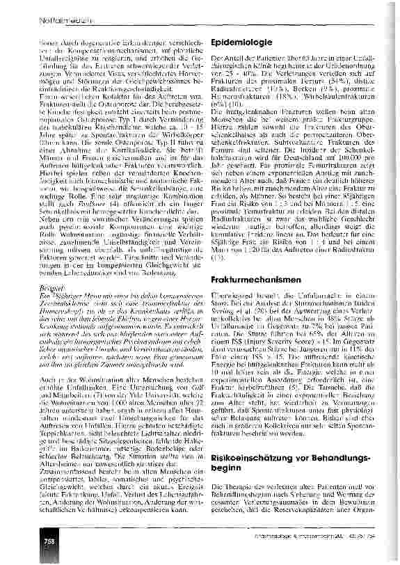 Vorschauseite 2: Trauma im Alter Epidemiologie - Versorgungskonzepte - Prognose