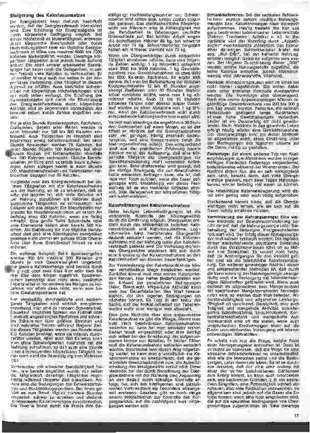 Vorschauseite 2: Grundzüge der Ernährung des gesunden Menschen 47. Folge: Ernährungsphysiologische Betrachtung zu Übergewicht