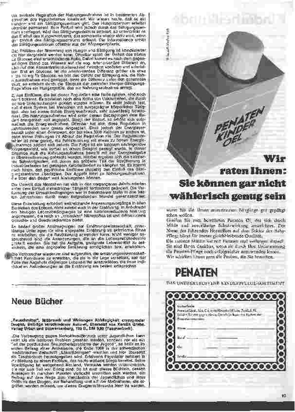 Vorschauseite 4: Grundzüge der Ernährung des gesunden Menschen 47. Folge: Ernährungsphysiologische Betrachtung zu Übergewicht