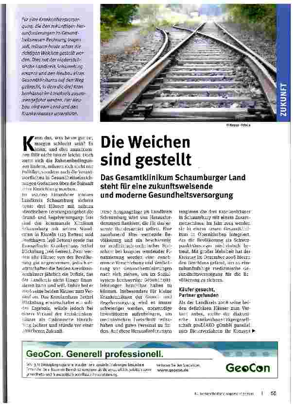 Vorschauseite 1: Die Weichen sind gestellt