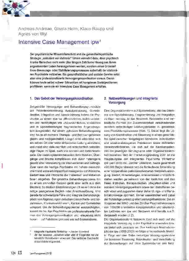 Vorschauseite 1: Intensive Case Management ipw1