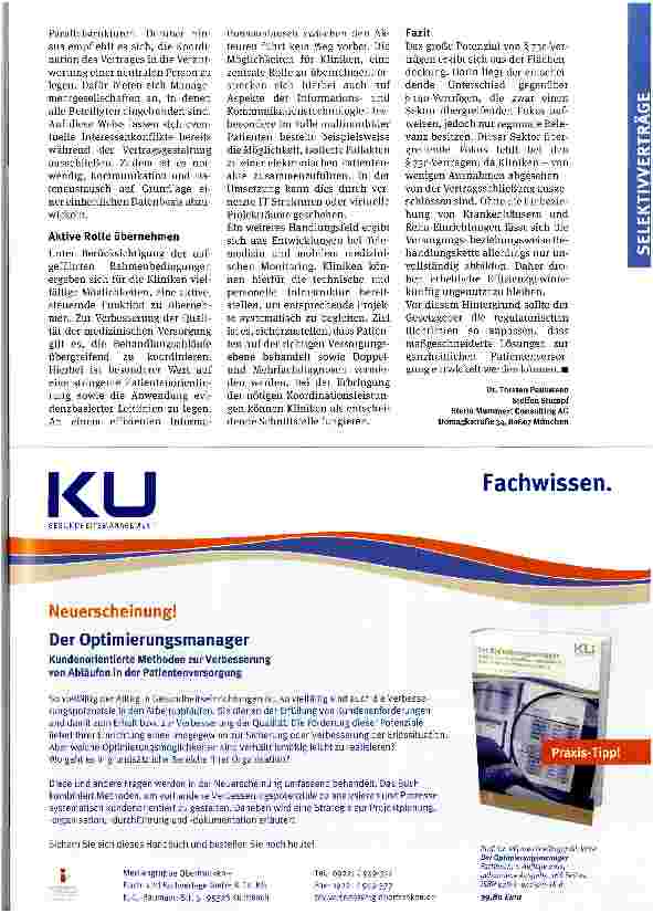 Vorschauseite 3: Keine Angst vor § 73c SGB V!