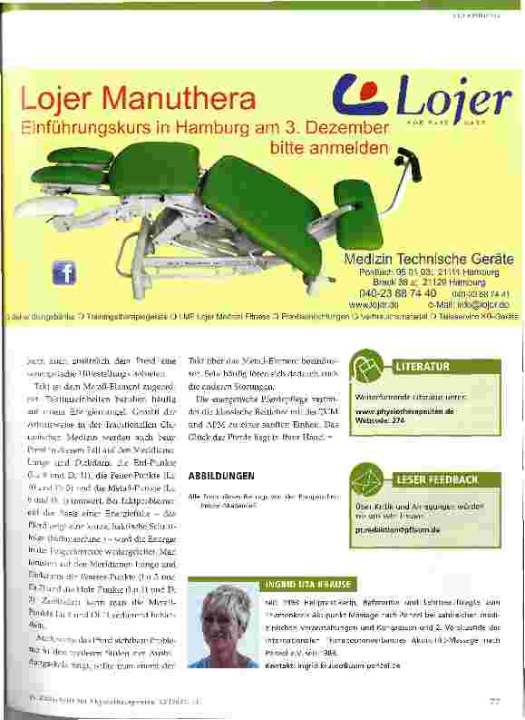 Vorschauseite 4: APM in der Tierheilkunde