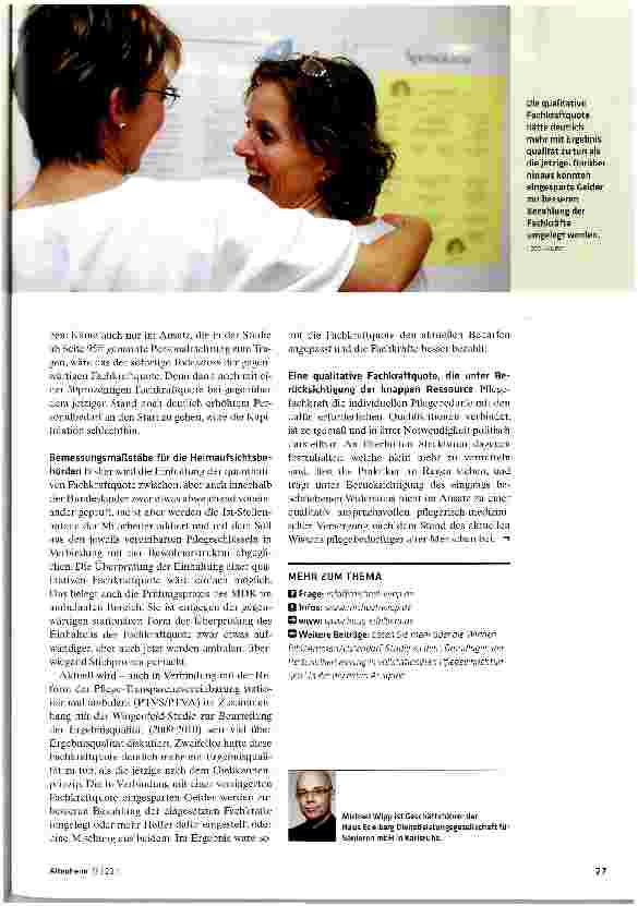 Vorschauseite 4: Eine qualitative Fachkraftquote