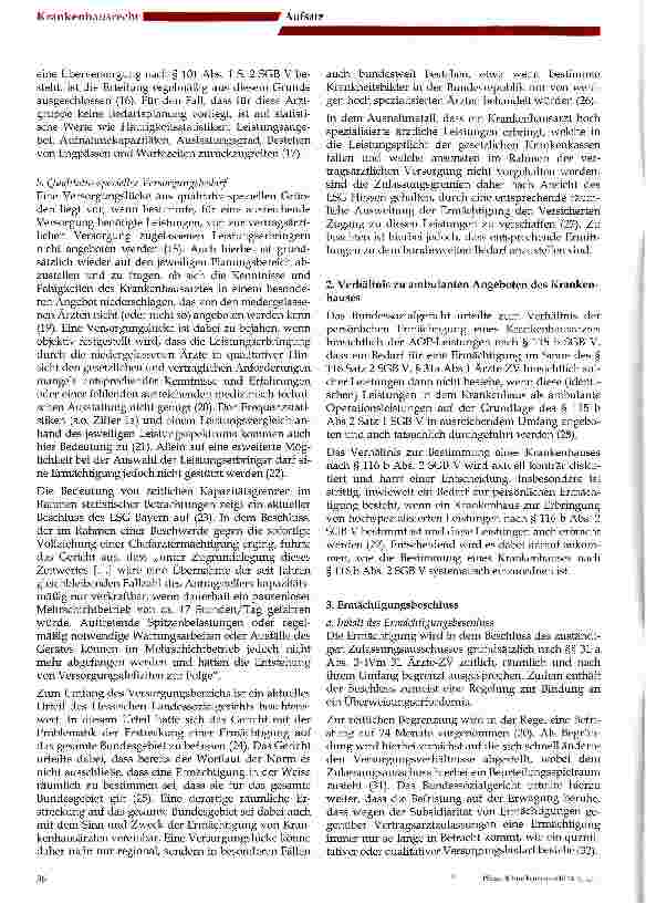 Vorschauseite 2: Die Ermächtigung von Krankenhausärzten -Praxishinweise und aktuelle Tendenzen