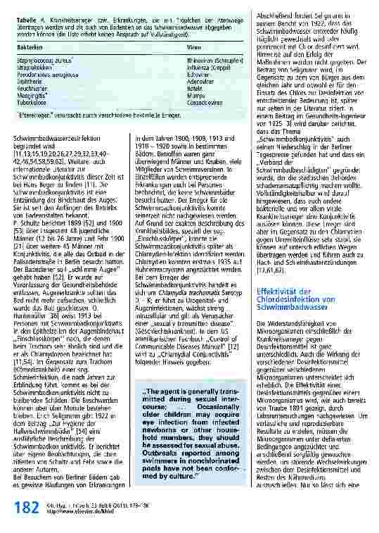 Vorschauseite 5: 100 Jahre Desinfektion des Schwimmbadwassers mit Chlor. Rückblick und Ausblick