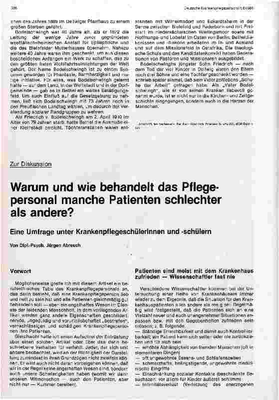 Vorschauseite 5: Vater Bodelschwingh Zu seinem 150. Geburtstag am 6. März 1981