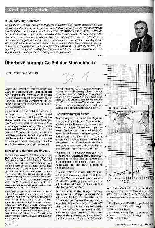 Vorschauseite 1: Überbevölkerung: Geißel der Menschheit?