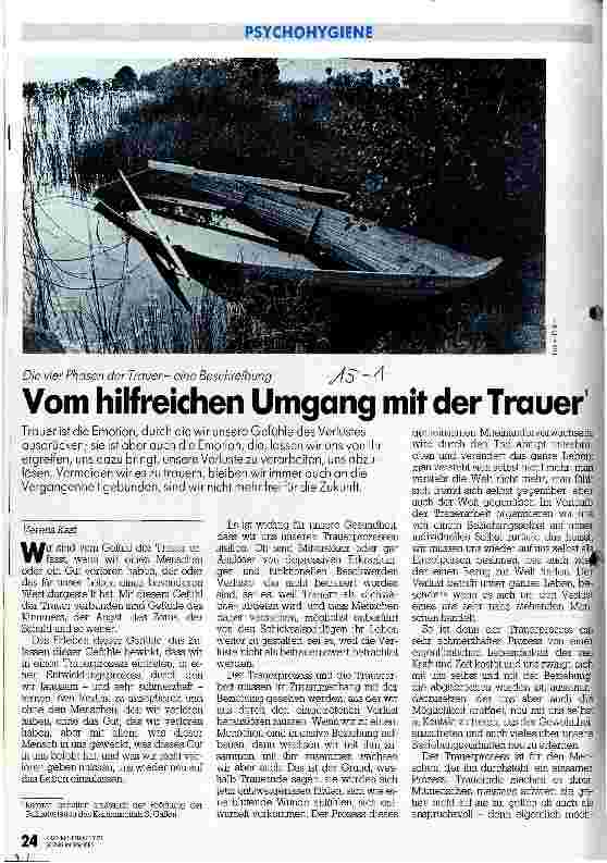Vorschauseite 1: Vom hilfreichen Umgang mit der Trauer