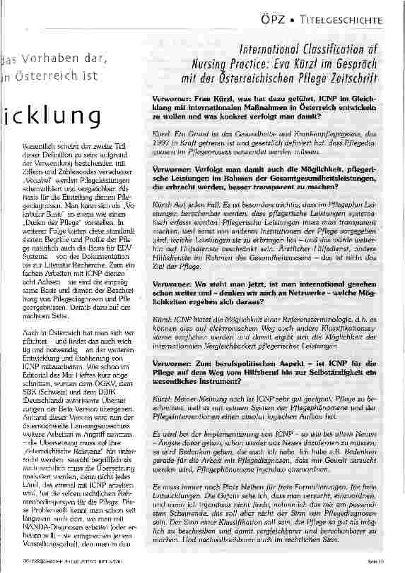 Vorschauseite 2: ICNP - die Bais für Entwicklung