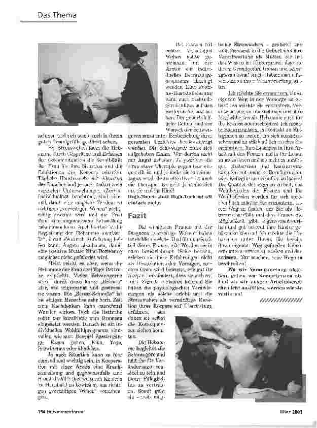 Vorschauseite 5: SCHWANGERENVORSORGE DURCH DIE HEBAMMEFÖRDERT DIE SELBSTBESTIMMUNG VON FRAUEN-AM BEISPIEL VORZEITIGER WEHEN