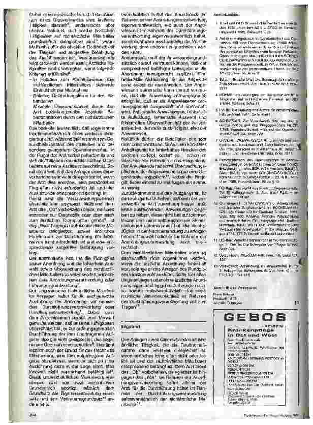 Vorschauseite 2: Die Verantwortlichkeit des Krankenpflegepersonals beim Anlegen eines Gipsverbandes