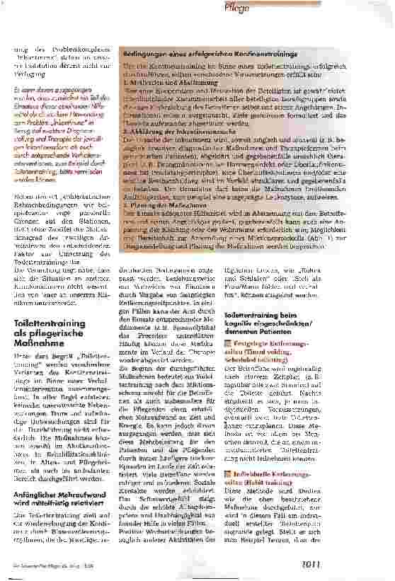 Vorschauseite 2: Toilettentraining beim älteren Patienten im Akutkrankenhaus - Möglichkeiten und Grenzen -