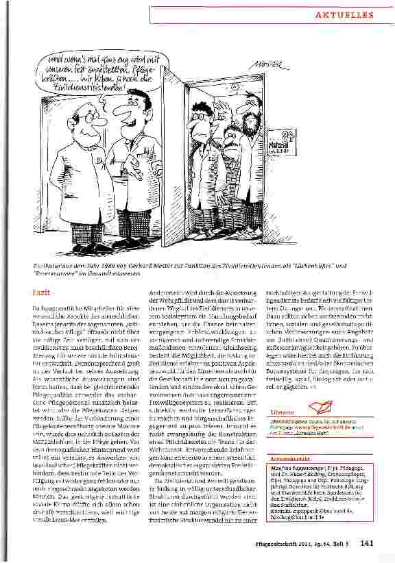Vorschauseite 4: Am 1. Juli 2011 beginnt der BundesfreiwilligendienstWenn der Zivi geht. ..