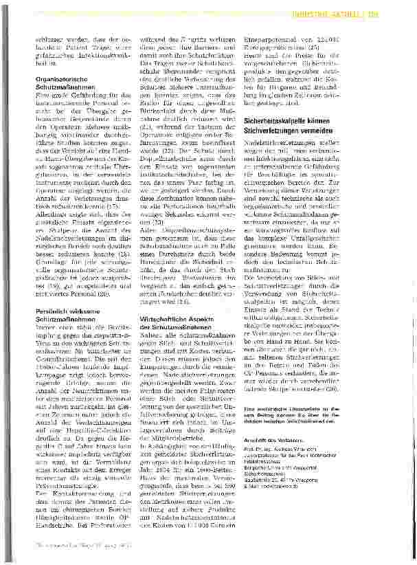 Vorschauseite 3: Weniger Stichverletzungen durch sichere Skalpelle