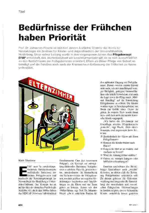 Vorschauseite 1: Bedürfnisse der Frühchen haben Priorität