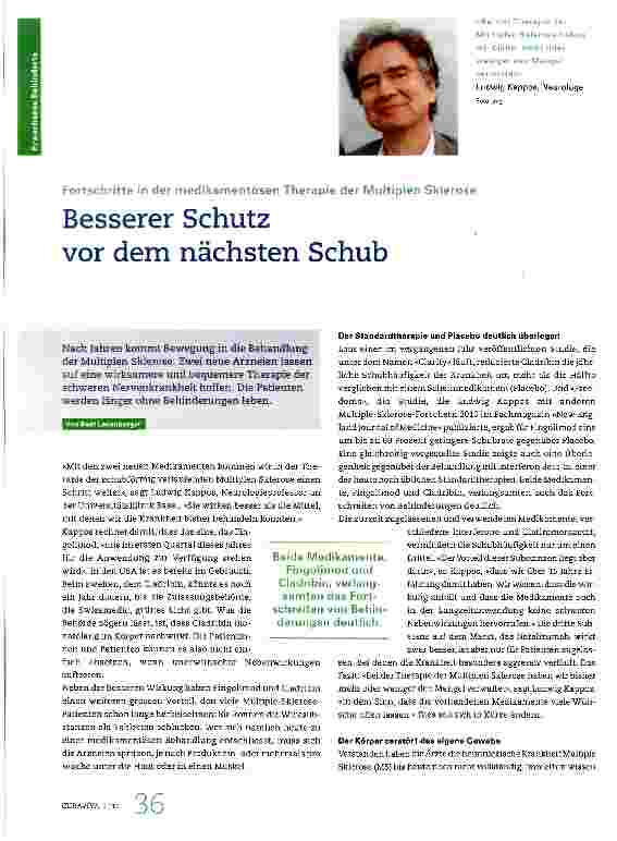 Vorschauseite 1: Besserer Schutz vor dem nächsten Schub