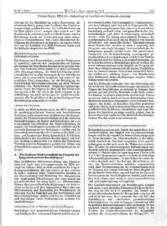 Vorschauseite 3: BEM 2. 0 - Anmerkungen zu Qualität und Professionalisierung eines Inklusionsverfahrens