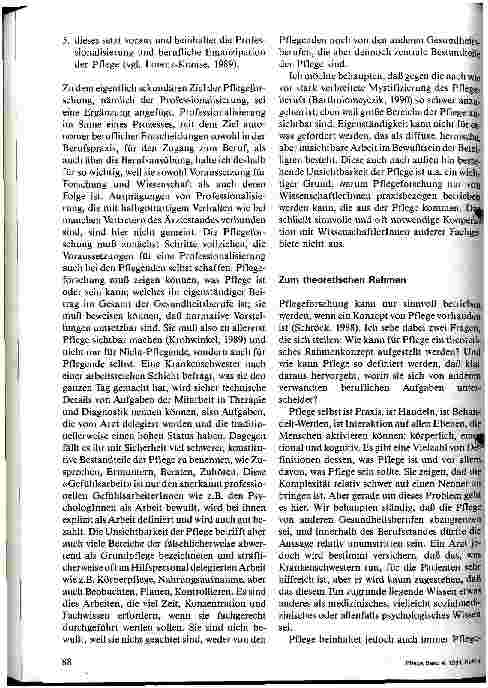 Vorschauseite 3: Zur Konzeption praxisbezogener Pflegeforschung