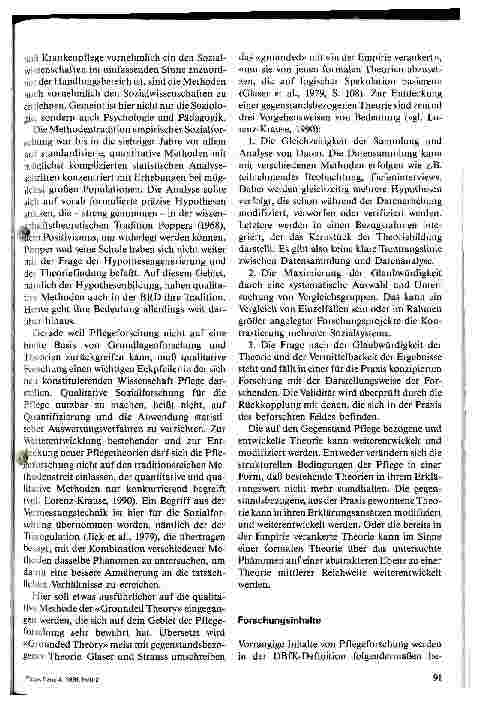 Vorschauseite 6: Zur Konzeption praxisbezogener Pflegeforschung