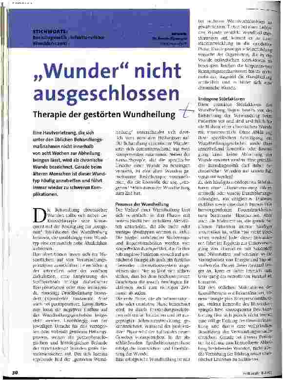 Vorschauseite 1: Wunder nicht ausgeschlossen