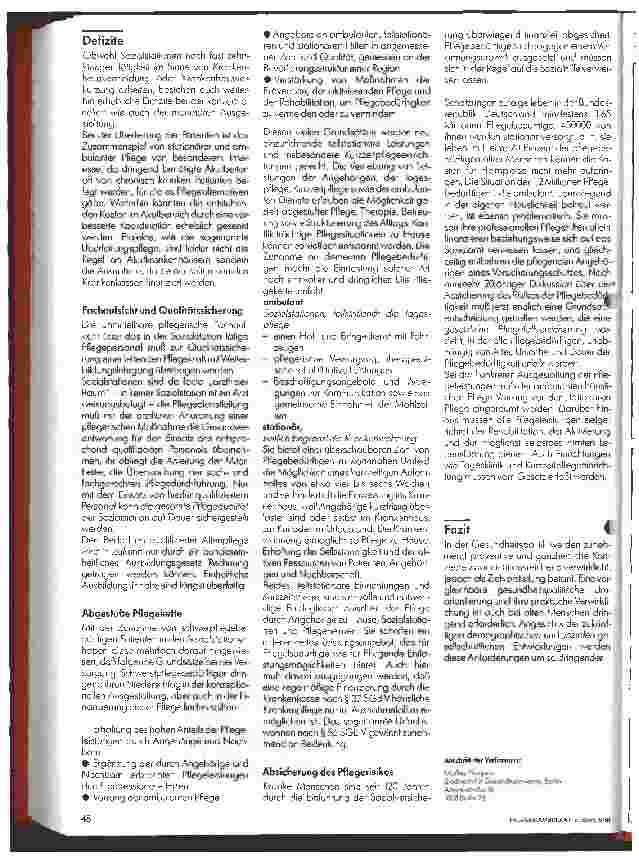 Vorschauseite 2: Ambulante Versorgungsstrukturen einer Groß-Stadt