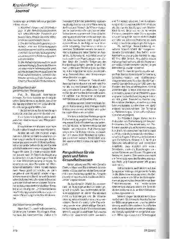 Vorschauseite 5: Rationierung im Gesundheitswesen