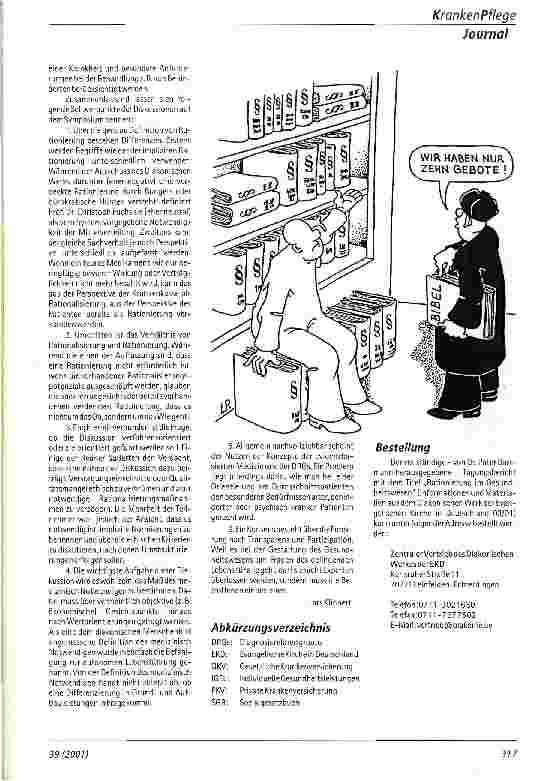 Vorschauseite 6: Rationierung im Gesundheitswesen