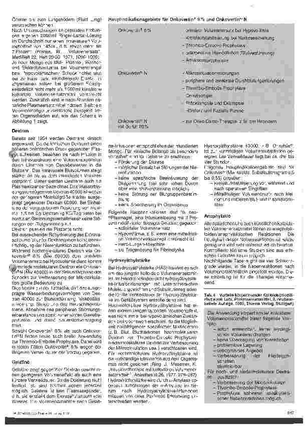 Vorschauseite 3: Volumenersatzmittel zur Prophylaxe und Therapie