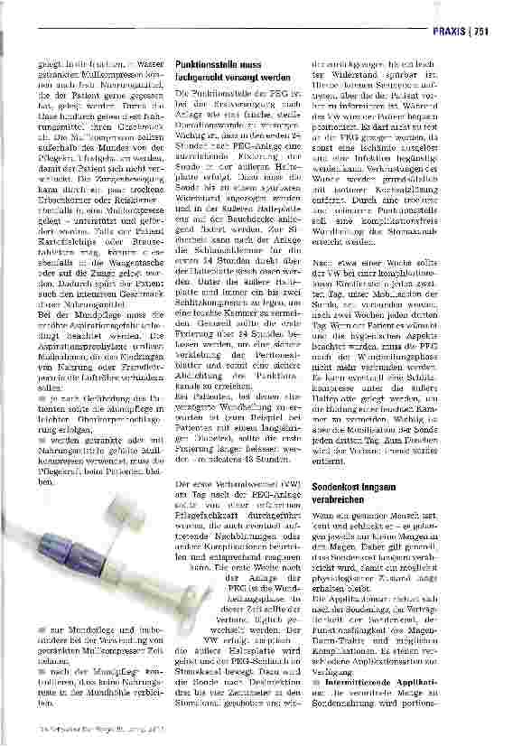 Vorschauseite 2: Patienten mit PEG fachgerecht versorgen