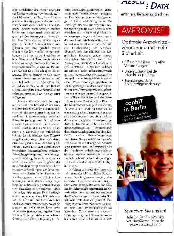 Vorschauseite 4: Mindestmengen bei der Versorgung von Frühgeborenen