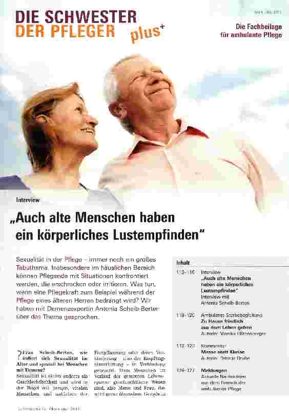 Vorschauseite 1: Auch alte Menschen haben ein körperliches Lustempfinden