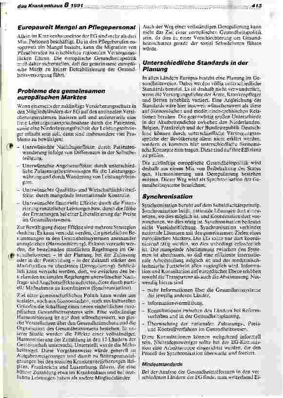 Vorschauseite 3: Synchronisation der europäischen Gesundheitssysteme