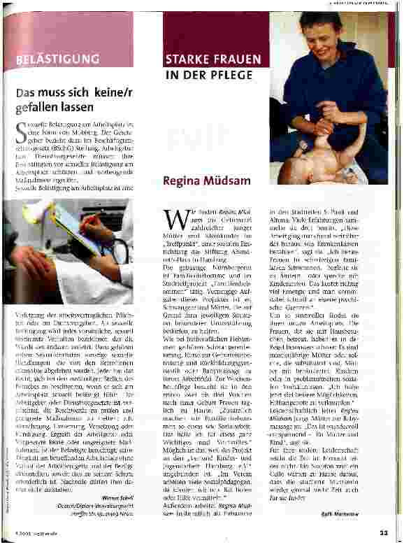 Vorschauseite 4: Mobbing in der Pflege