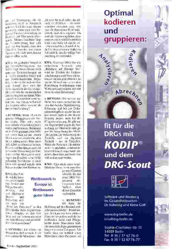 Vorschauseite 2: Ethik pur ist nicht zu haben KMA-Gespräch