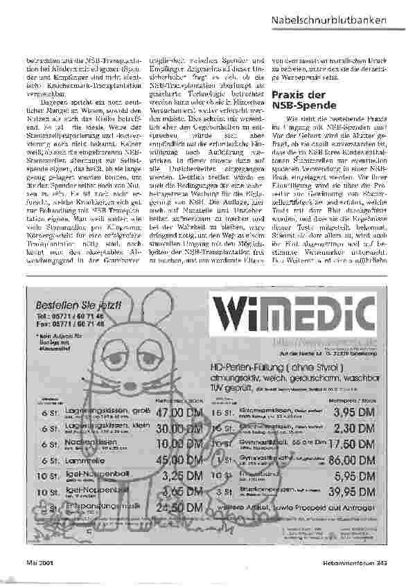 Vorschauseite 2: NABELSCHNURBLUTBANKEN