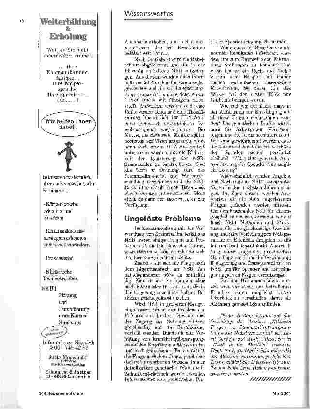 Vorschauseite 3: NABELSCHNURBLUTBANKEN