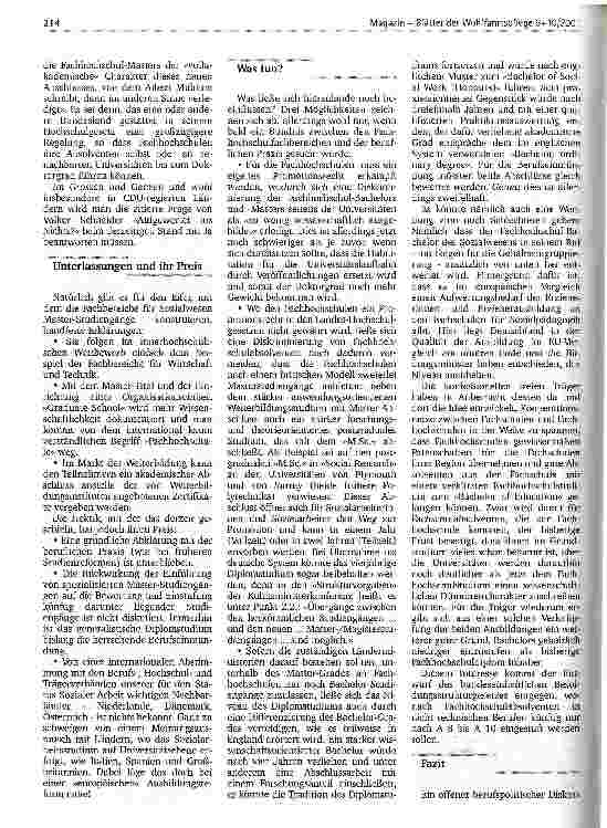 Vorschauseite 4: Abwertung des Diplomstudiums zu befürchten
