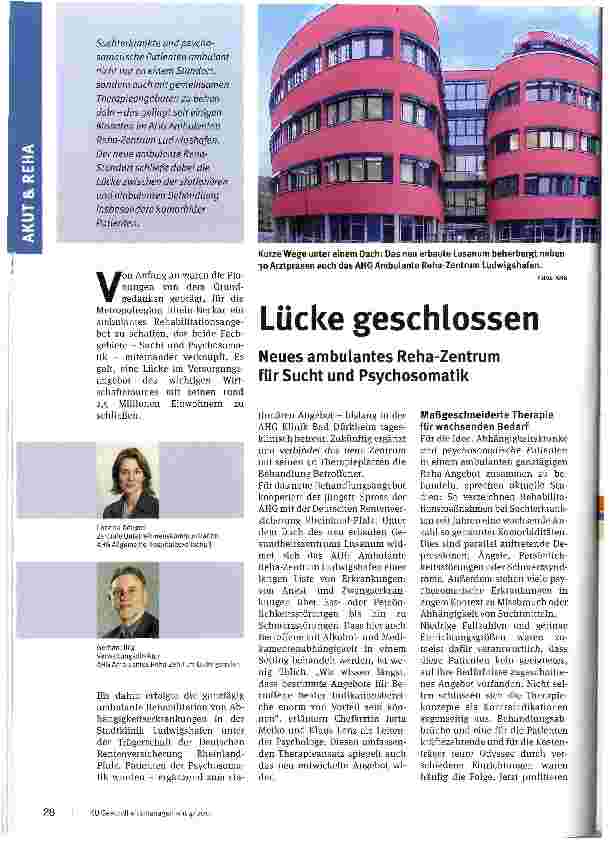 Vorschauseite 1: Lücke geschlossen