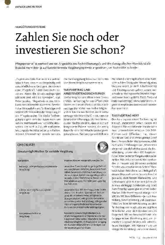 Vorschauseite 1: Zahlen Sie noch oder investieren Sie schon?