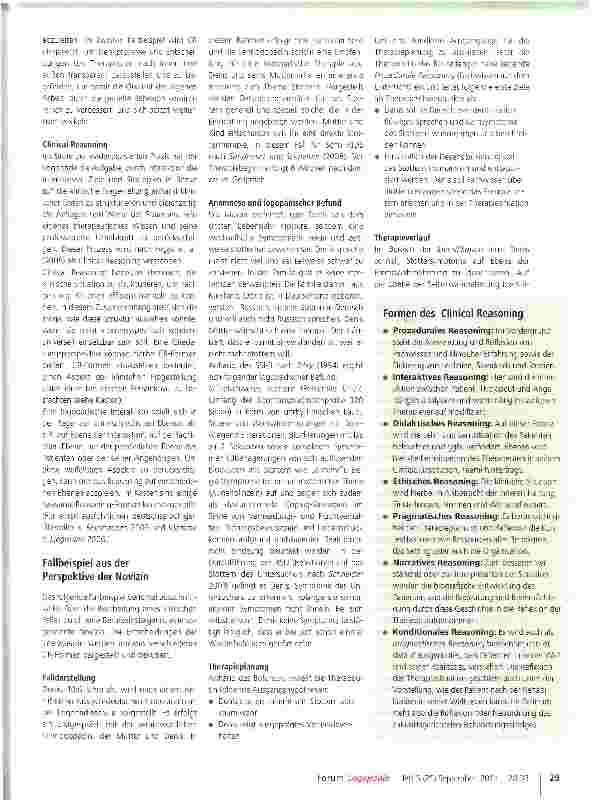 Vorschauseite 2: Fallbeispiele für Clinical Reasoning in der Stottertherapie