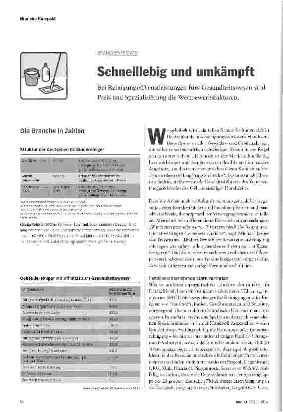 Vorschauseite 1: Schnelllebig und umkämpft