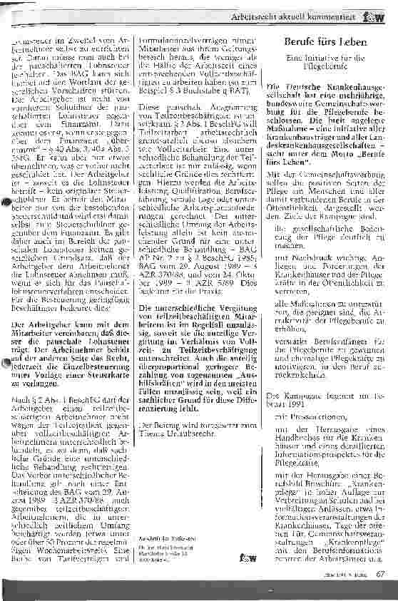 Vorschauseite 3: Neuere Rechtsprechung des Bundesarbeitsgerichtes Teil 7