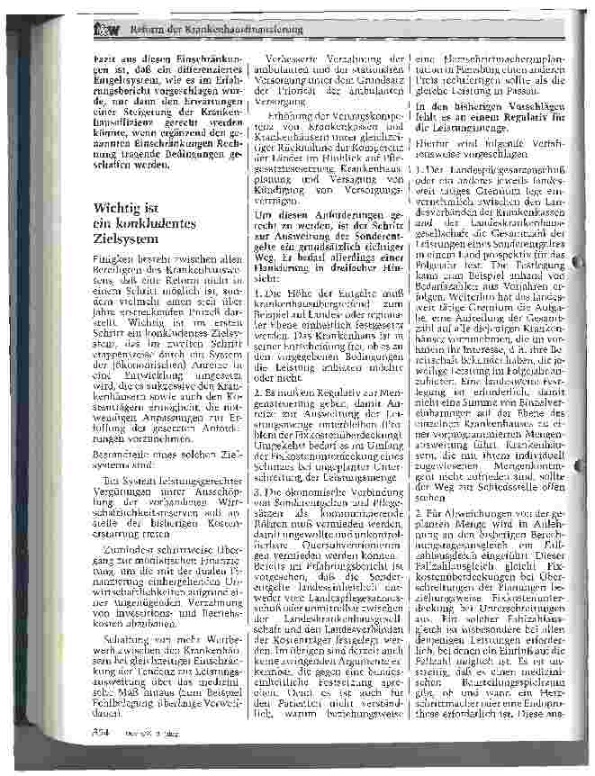 Vorschauseite 2: Reform der Krankenhausfinanzierung