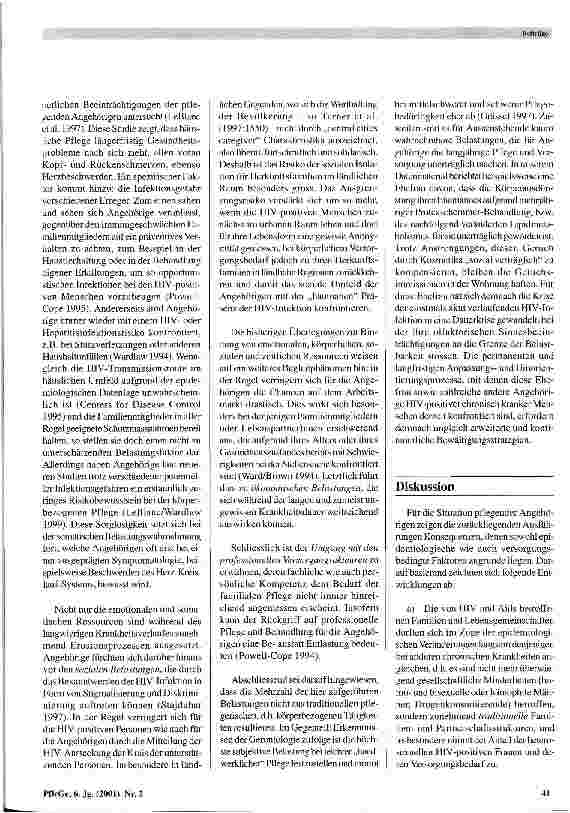 Vorschauseite 5: Normalisierung von Aids aus Sicht der Angehörigen - von der akuten Krise zur Dauerkrise